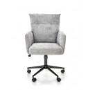 Кресло компьютерное HALMAR FLORES светло-серый/черный